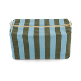 Toilet bag |  Olive & Blue Stripes