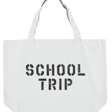 XL Bag Light Grey with Apple Print