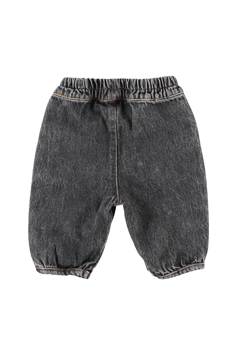 Baby Trousers Washed Black Denim