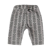 Baby Trousers Grey with Black Flowers