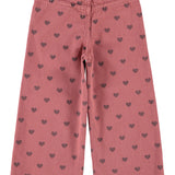 Trousers Pink with Black Hearts