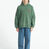 Trousers Washed Navy Denim with Stars