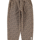 Unisex Trousers Brown with Animal Print