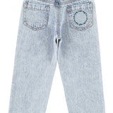 Unisex Trousers Fadded Light Blue Denim