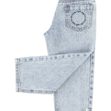 Unisex Trousers Fadded Light Blue Denim