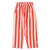 unisex trousers | white & red stripes