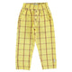 unisex trousers | yellow checkered