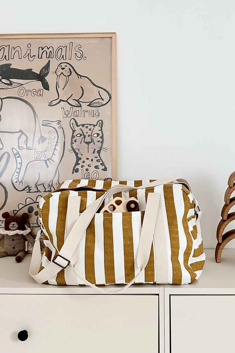 Weekend Bag | Stripes Caramel