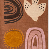 XL BOHO WOVEN WALLHANGING SUNSET 100X70CM