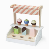 Wooden Toy - Ice Cream Table Stand Play Set