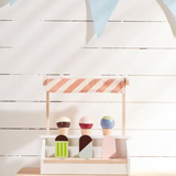 Wooden Toy - Ice Cream Table Stand Play Set