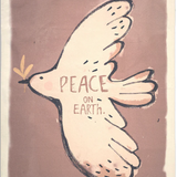 ORGANIC COTTON/CANVAS WALLHANGING/PEACEBIRD 100X70CM