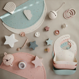 Silicone Baby Bib - Peach Terraza