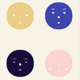 Poster "Four Feelings" by "All The Way To Paris" - 50x70cm