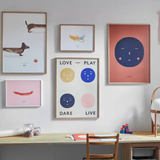 Poster "Four Feelings" by "All The Way To Paris" - 50x70cm
